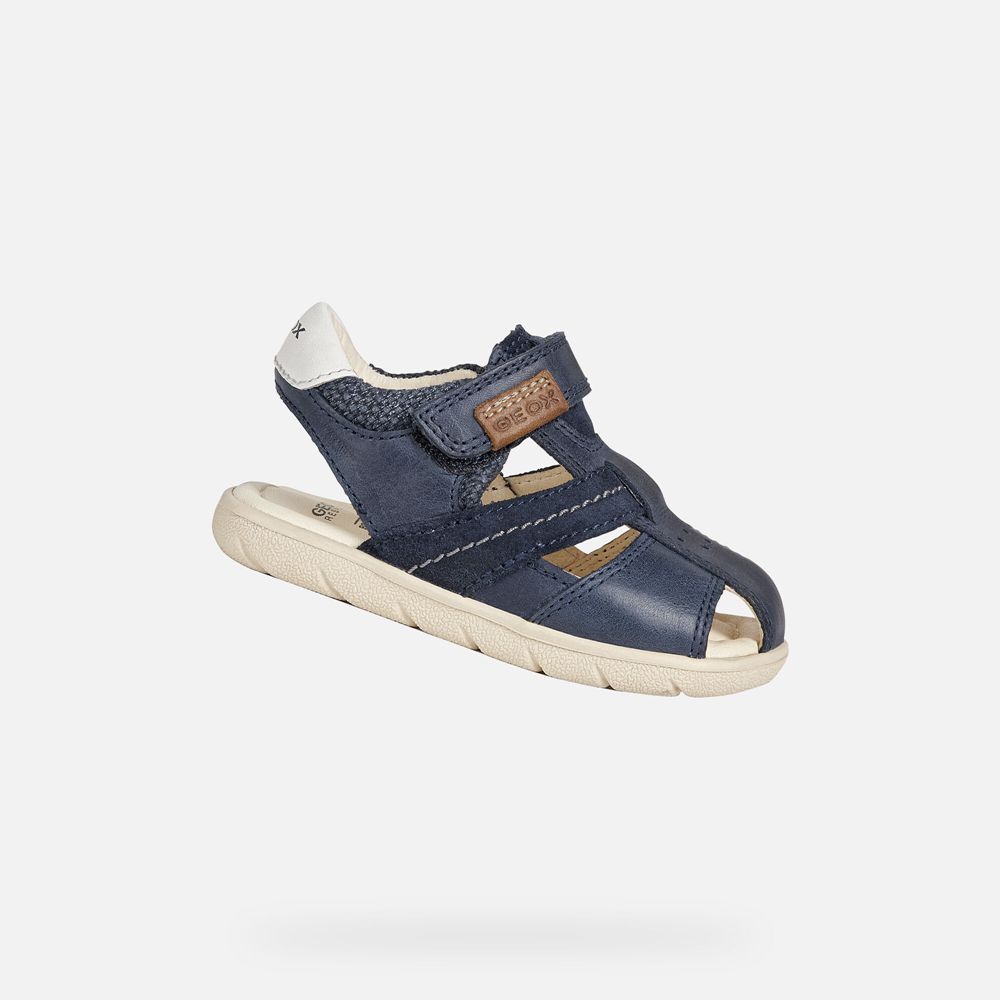 Sandales Geox Alul Boy - Bleu Marine - Bebe 861730-QWL